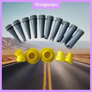 [shangtanpu] 15Pcs Caulk Finisher Caulking Nozzle Tips Kit Replacement With Connection Bases For Bathroom Glass Doors V-shaped Gluing Nozzle