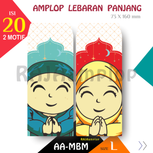 PRoMo! RAJA Amplop [Paket 20 lbr - AAM] Angpao Lebaran Idul Fitri Besar Panjang motif Anak
