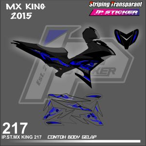 MX KING 150 2015 (COD) STIKER STRIPING MOTOR YAMAHA MX KING HOLOGRAM DAN TRANSPARAN KODE 217