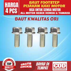 [1 PCS] BAUT BARSTEP FOOTSTEP PIJAKAN KAKA BAUT BRAKET STEP ALL MOTOR BEBEK  HONDA & YAMAHA KUALITAS ORI
