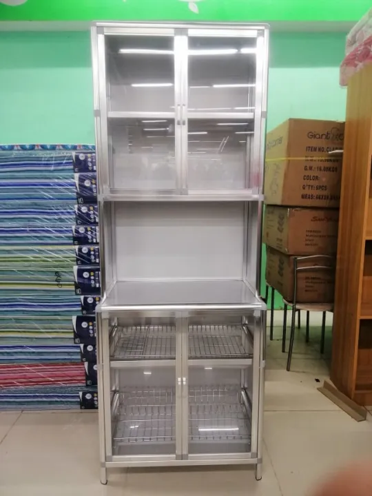 ALUMINUM KITCHEN CABINET DISH CABINET/ DISH ORGANIZER (334
