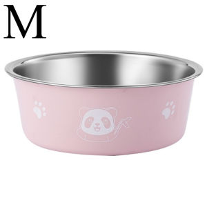 Stainless Steel Pet Bowl Anti Slip Bite Resistant Food Water Feeder For Medium Large Dogs Cats Multiple Colors Various Sizes