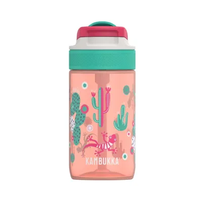 Kambukka LAGOON 400ml Kids Baby Plastic Water Bottle BPA-Free Leak Proof Angled Straw School