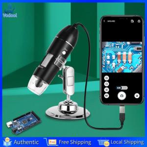 [Vodool Home Mall] Soldering Magnifier Endoscopic with Stand Digital Microscope Camera 500X 1000X 1600X for Mobile Phone PC