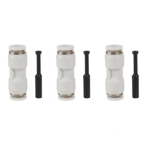 3Pcs 1.75mm Filament Extruder Quick Connector PTFE Pneumatic Fitting Tube Connector For Lab X1 X1C X1E P1P 3D Printer
