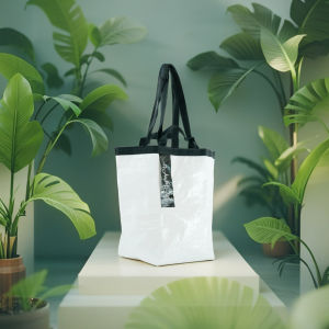 TOTEBAG / SHOPPING BAG FASHION HAWMAN WATERPROOF WHITE