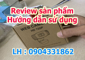 webcam Tích hợp Micro dùng cho học trực tuyến họp online livestream chất lượng hình ảnh HD720P và FHD 1080P có đèn LED trợ sáng