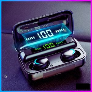 Tai nghe Bluetooth 5.0 AMOI F9 PRO - Bản Quốc Tế 2023 Nút Cảm Ứng Chống Nước - Pin Sạc 2000mah Tai Nghe cho điện thoại - Kiêm pin sạc dự phòng - Pin trâu hơn i7 i9 i11 i12 TWS