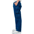 Gizmo Celana Cargo Jeans Pria Loose fit reguler gombrong / Long cargo pants Biowash. 