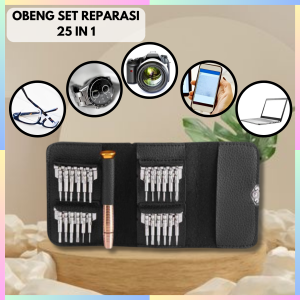 FAST DELIVERY Taffware Obeng Set Komplit Reparasi Serbaguna 25 in 1 Torx Smartphone Stainless Steel