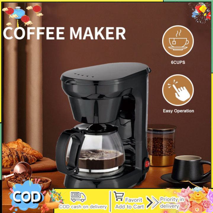 【Ready Stock】650w Automatic Drip Coffee Maker 750ml Large Capacity