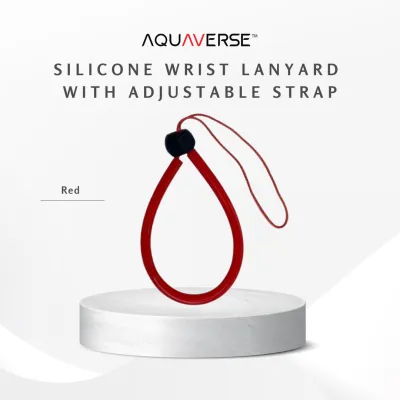 Aquaverse Scuba Diving Dive Silicone Wrist Lanyard Adjustable Strap