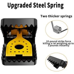 Mouse Rat Traps - High Sensitive Snap Big Plastic Mouse Trap Rodent Catcher Reusable Rat Trap Mousetrap for Big Mouse