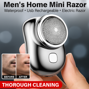 Waterproof Travel Electric Portable Shaver for YearRound Men Efficient Shaving with Precision Structure and Floating Blades