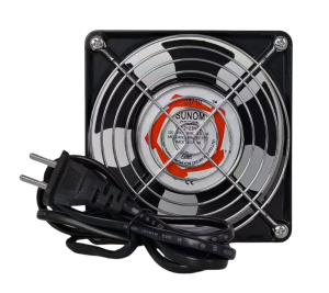 พัดลมระบายความร้อน พัดลมตู้RACK ตัวลมAC SUNOM 12Cm 220-240V ปลั่กเสียบไฟบ้าน สิ่งค้าใช้งานดี