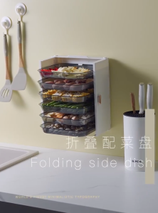 [SG INSTOCK] Multi-Tier Steamboat & Meal Prep Tray - Collapsible & Wall-Mounted 3 & 6 Tiers 2 Types Versatile & Space Saving