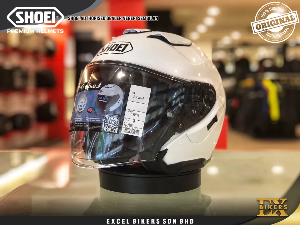 SHOEI HELMET J-CRUISE III WHITE / J CRUISE 3 /OPEN FACE HELMET / MOTORCYCLE HELMET 100% Authentic Shoei Helmet Enhanced Ventilation System Helmet Ece 22/06 Homologation Helmet - Lazada | Lazada SHOEI HELMET J-CRUISE III WHITE / J CRUISE 3 /OPEN FACE HELMET / MOTORCYCLE HELMET 100% Authentic Shoei Helmet Enhanced Ventilation System Helmet Ece 22/06 Homologation Helmet - Lazada | Lazada