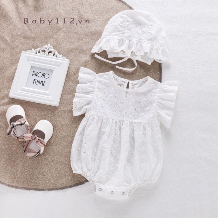 Váy cho bé gái Nina Kids Boutique Váy trẻ em sơ sinh 0 24 tháng Kèm mũ |  Lazada.vn