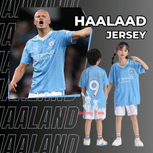 football jersey set kids haaland Man City jersi haaland jersi bola sepak budak baju jersey football jersey set kids