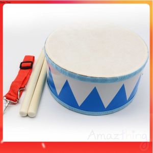 Amazthing Red Wooden Kids Drum Set with Carry Strap for Kids Musical Instrument Educational Toys Percussion Instrument 儿童小鼓