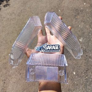 Mika Stoplamp Crystal Putih Stop lamp Belakang kristal Bening Set Rinting Sein Belakang Set Suzuki Cristal RC 110 Good Quality