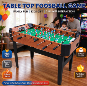 Foosball Table Tabletop Soccer Game 2 Player Interactive Table Football Educational Toy Gift for Boys Parent-child Indoor Game for Home Family Entertainment
