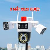 Camera Yoosee 3 MẮT ĐỘC LẬP 16MP NGOÀI TRỜI xoay 3 mắt cùng lúc đa chiều đầy đủ tính năng
