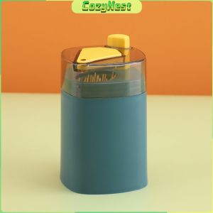 C.N. Creative Automatic Toothpick Holder Container PP Plastic 3 Color Options Compact Size Large Capacity With Lid Lightweight for Home Use