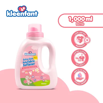 Kleenfant Baby Fabric Softener 1L (Pack of 6) Fabcon for Baby Clothes Babys Skin Extra Comfort with natural ingredients