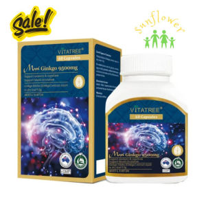 Vitatree Mega Ginkgo 9500mg Max 60 viên tăng cường máu não và hỗ trợ cải thiện tinh thần trí nhớ