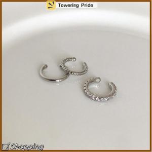 [Towering Pride] 3Pcs Simple Round Wrap Earrings Cartilage Ear Clip No Pierce Cartilage Earrings Ear Cuff
