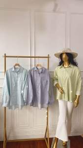 KEMEJA WANITA BIG SIZE/ATASAN OVERSIZE (Ld:110cm)