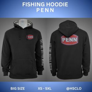 Hoodie Jumper Sweater Pocket Black Colour Hobi Mancing Big Size XS-5XL Bahan Fleece Katun