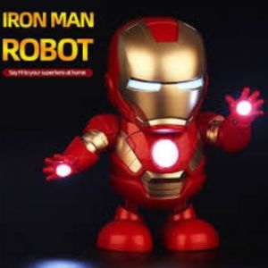 Dance Hero Dancing Robot Ironman Spiderman Bumbleblee Battery Electronic Toys Lighting and Music