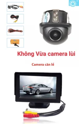 COMBO Camera cặp lề phải + màng hình 43 Cho Xe Oto 12V không vừa cam lùi ( gồm 1 màng hình 4.3 inch + 1 camera )