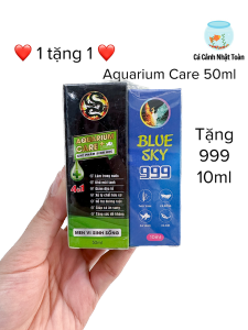 [1 Tặng 1] Aquarium Care 50ml Vi Sinh Tặng Kèm Blue Sky 999 10ml Cho Cá Cảnh