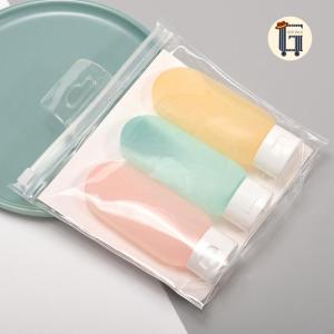 [Bán theo SET]Chai chiết dầu gội bộ 3mỹ phẩm du lịch 60mlChai Nhựa Nắp Bật