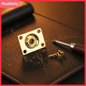 Heabety Điện Guitar Jack Đầu Ra tấm vuông kim loại jack ổ cắm bìa cho guitar điện DIY bảo trì dễ dàng cài đặt