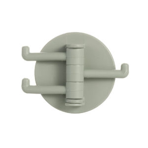 Wall Mounted Sticky Hooks 3 Rotatable Arms Stick On Wall Hanging Kitchen Bathroom Rack / Penyangkut Serbaguna