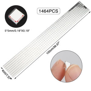 4*100cm Glass Mirrors Mosaic Tiles Stickers Self-Adhesive Mosaic Wall Sticker DIY Handmade Crafts Square Disco Mirror Tiles