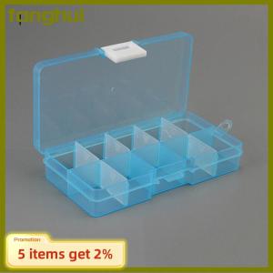 fanghui Plastic10 Slots Adjustable Jewelry Storage Box Case Craft Organizer Beads