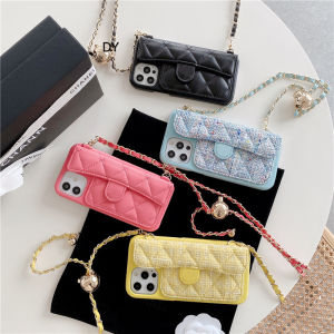 Apple 13pro Sachet Phone Case Iphone12 New XR Max Golden Ball Long Chain 7/8plus Female