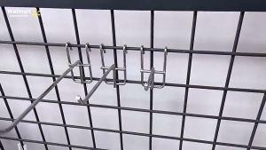 【Walmart】Stainless Steel Wire Mesh Display Hooks for Gridwall Panels Heavy Duty Double Prong Supermarket Hanger Retail Store Accessories Wall Mounted for Clothing Accessories Socks Hardware Tools