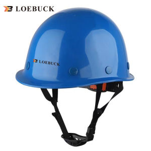 LOEBUCK พร้อมสต็อก ไฟเบอร์กลาสเสริมแรงพลาสติก ABS หมวกนิรภัย สถานที่ก่อสร้าง โครงการก่อสร้างไฟฟ้า หมวกนิรภัยสำหรับงานไฟฟ้า ระบายอากาศได้