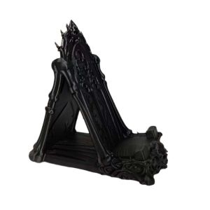 YOUSHI TOP 3D Printed Skull Phone Holder Plastic Universal Decoration Creative Matte Black Miniature Display Stand Use