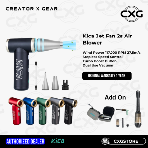 Kica Jet Fan 2s Compressed Air Blower for Camera Cleaning / PC Keyboard Cleaner / Camping