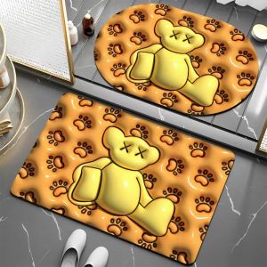 brian shop 3D Print Door Mat Super Absorbent Anti-slip Floor Mat Home Carpet Bathroom Kitchen Mat