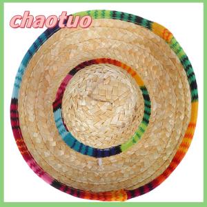 chaotuo Mini Pet Chó Mũ Rơm Sombrero Mèo Mặt Trời Hat Bãi Biển Đảng Mũ Rơm Chó Hat