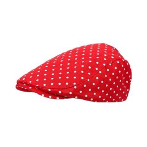 CANICECA Retro Polka Dot Print Hats Breathable Adjustable Elasticity Bonnet Fashion Versatile Berets Cap for Women