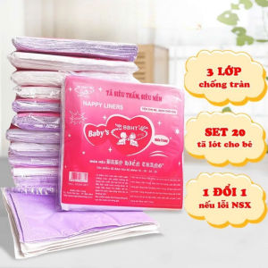 Giấy lót phân su tím Hiền Trang cho bé sơ sinh (Bịch 20 miếng)